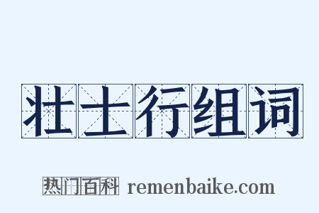 壮士行组词是什么意思的图片